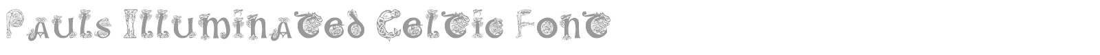 Pauls Illuminated Celtic font preview